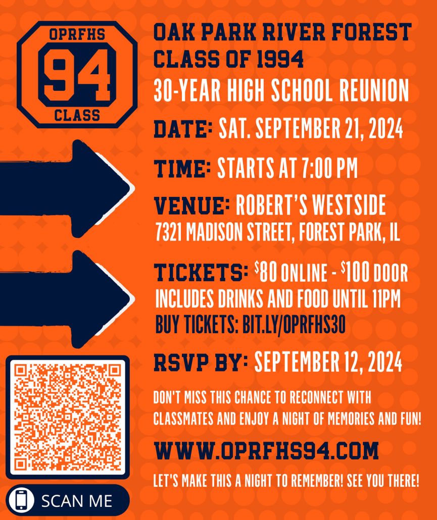 30 Year Reunion Flyer